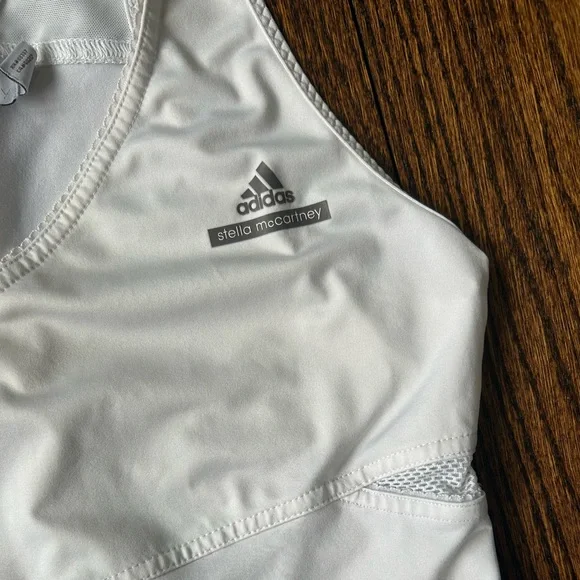 Adidas by Stella McCartney White Mesh Hem Dress - Picture 4 of 4